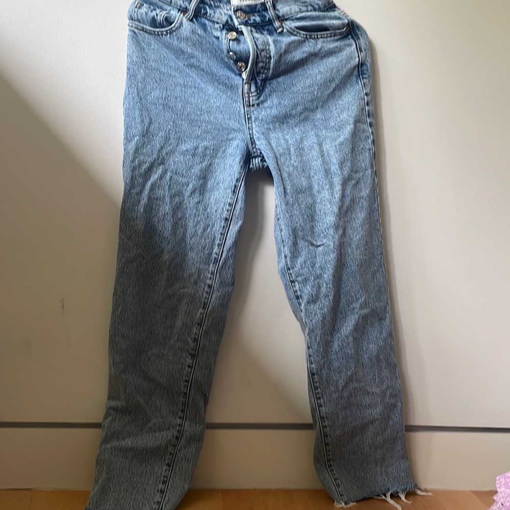 pacsun high rise straight leg jeans